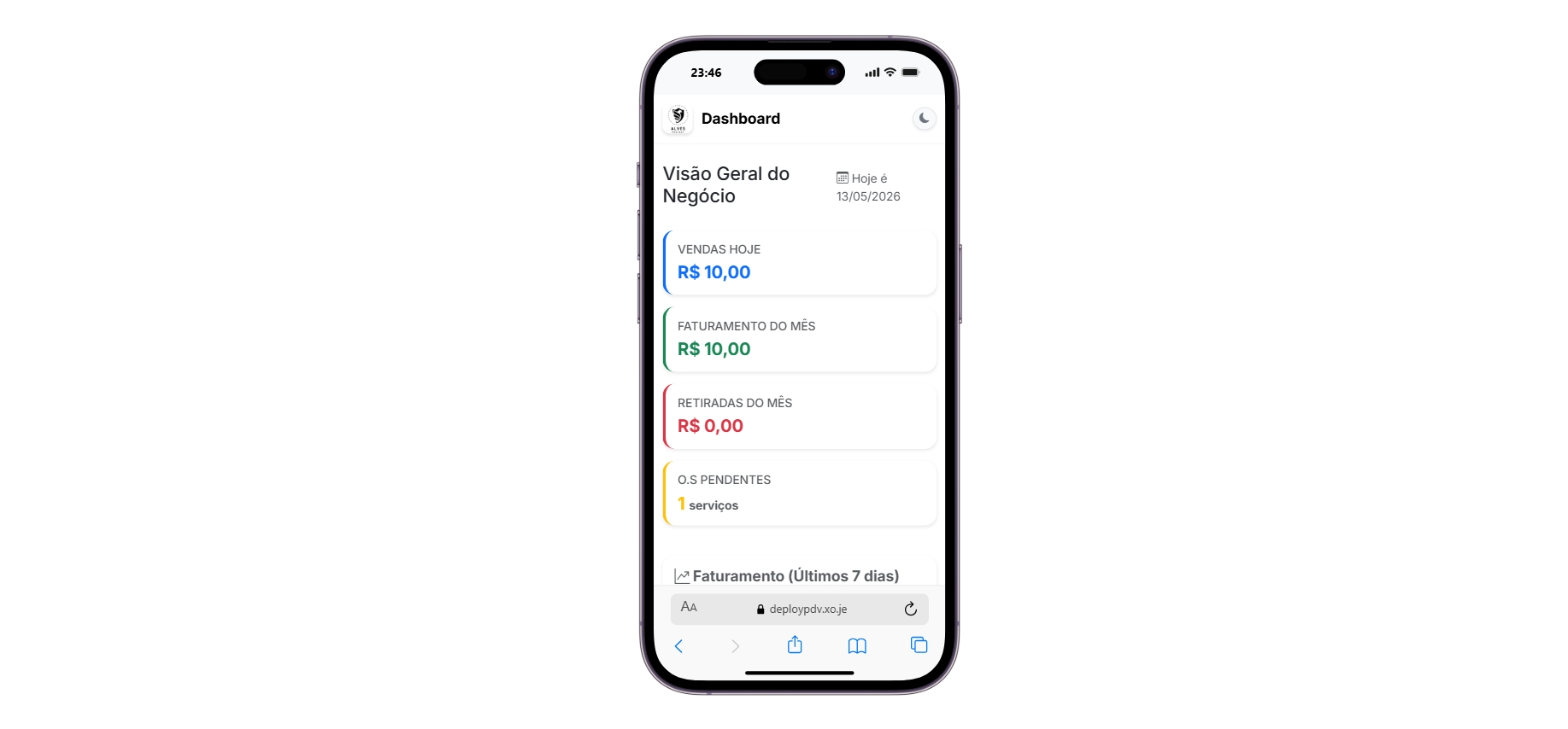Versão Mobile do Sistema